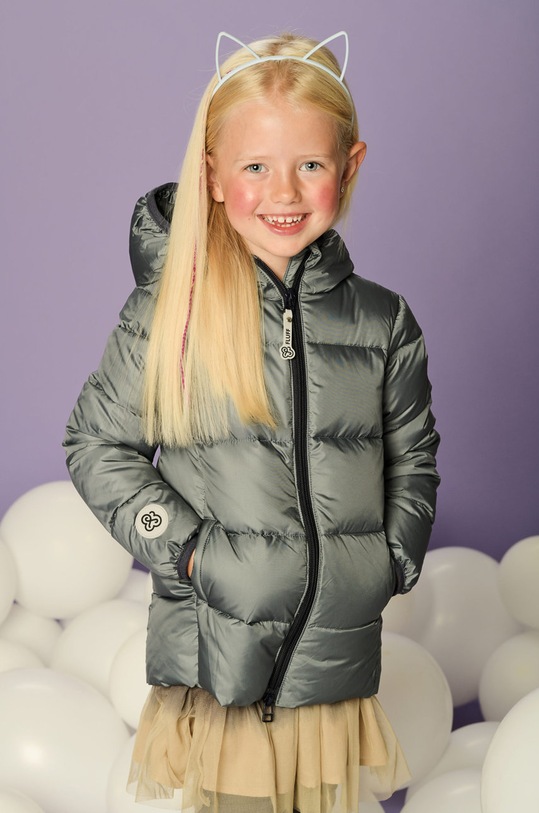 Fluff Kurtka puchowa dziecięca Big.Puffer.jacket szary