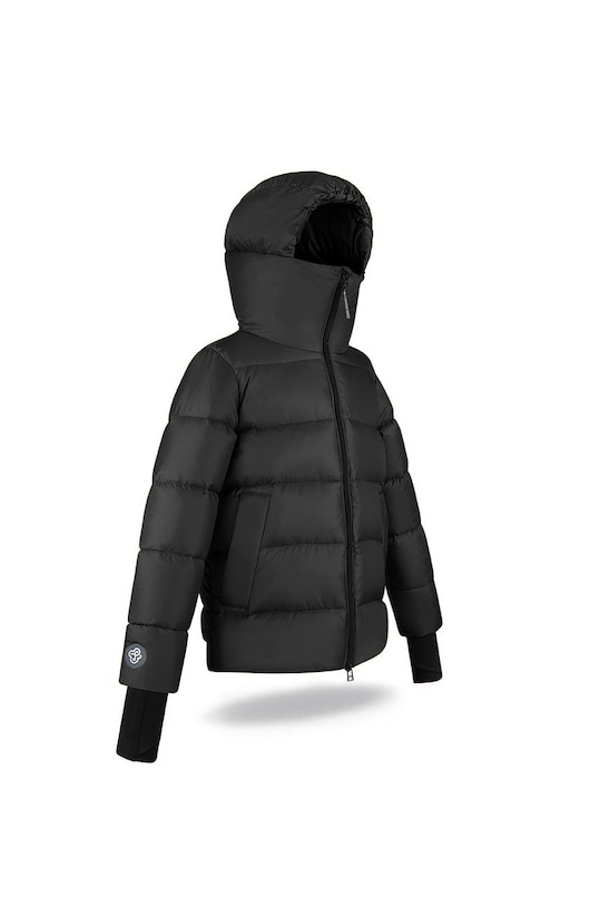 Chłopiec Fluff Kurtka puchowa dziecięca High.chin.guard.jacket czarny