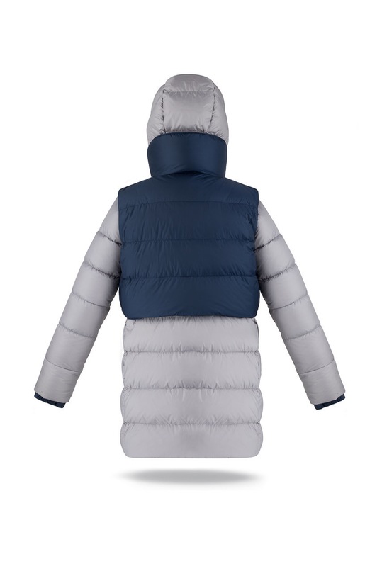 Fluff Kurtka puchowa dziecięca szary Jacket.vest