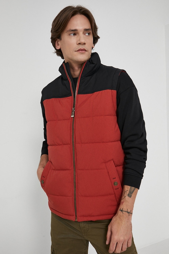 Tom Tailor Bezrękawnik bez kaptura bordowy 1026741.26006