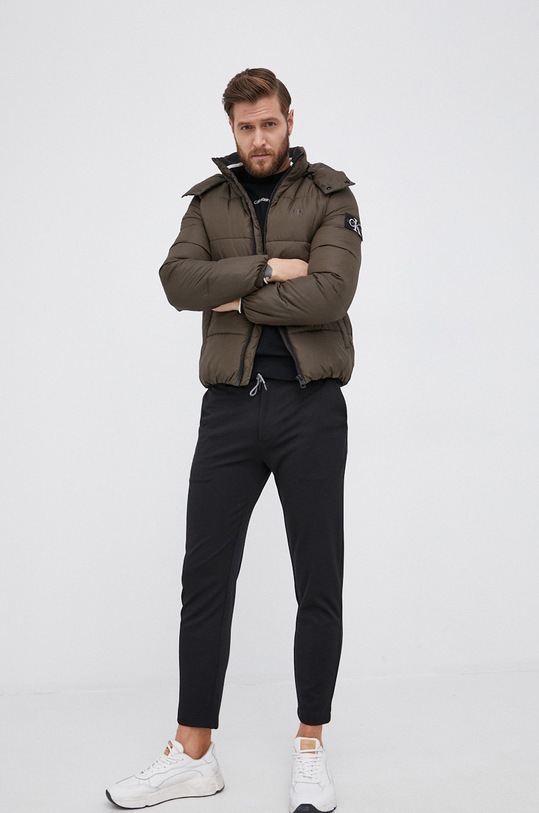 Calvin Klein Jeans Kurtka J30J319057.4890 J30J319057.4890 zielony AW22