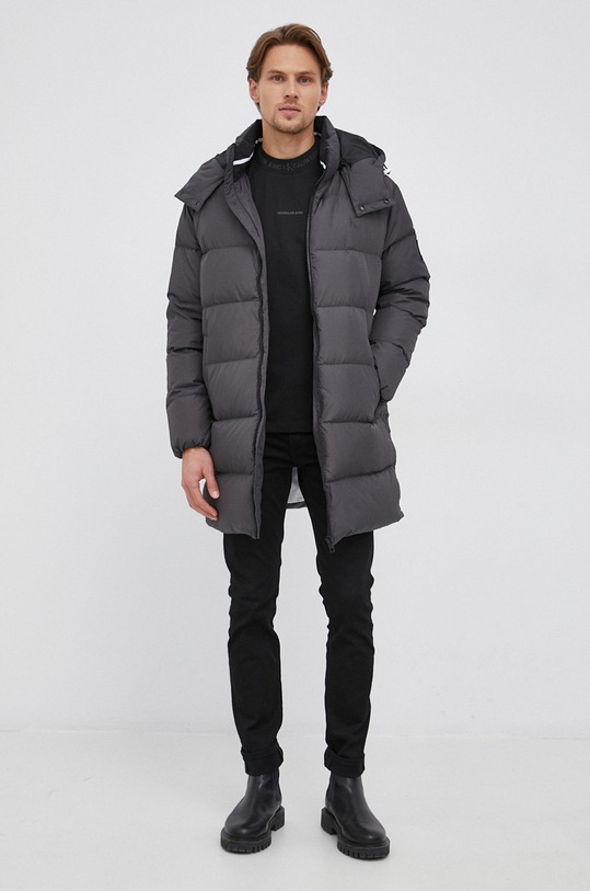 Calvin Klein Jeans Kurtka puchowa J30J318688.4890 J30J318688.4890 szary AW21