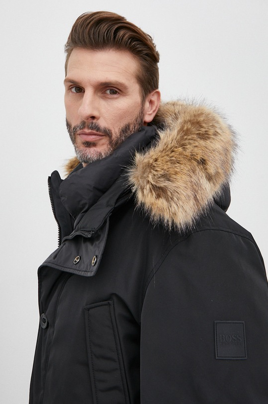 BOSS pehely parka fekete 50454577