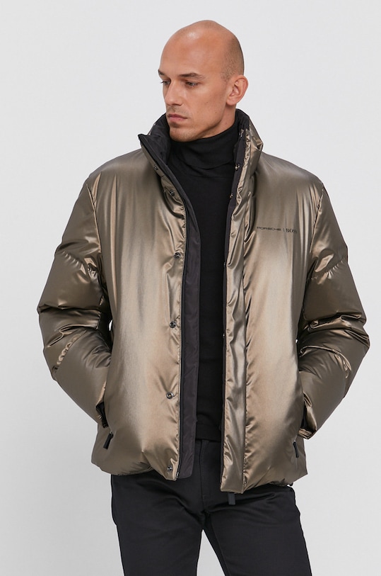 Μπουφάν με επένδυση από πούπουλα Boss x Porsche άλλο καφέ 50457661