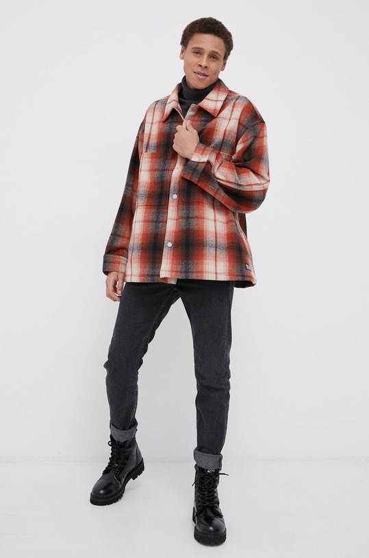 Košile s příměsí vlny Levi's regular oranžová A0681.0001