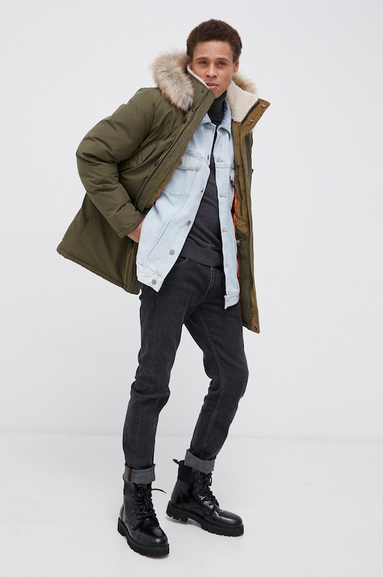 Wrangler Parka pozostałe zielony W4D0WXXIX