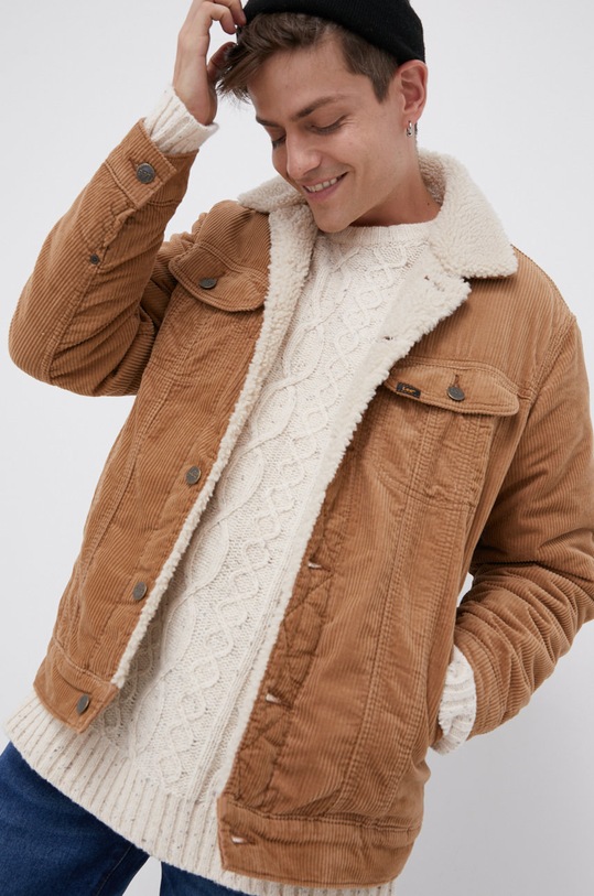 Lee Kurtka sztruksowa bez kaptura brązowy L87AQE78