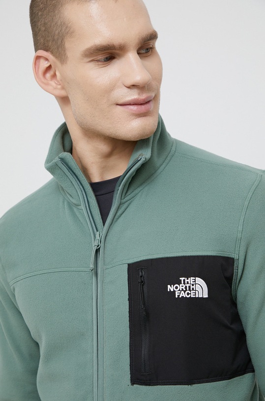 Μπλούζα The North Face M HOMESAFE FULL ZIP FLEECE χωρίς κουκούλα πράσινο NF0A55HLV1T1