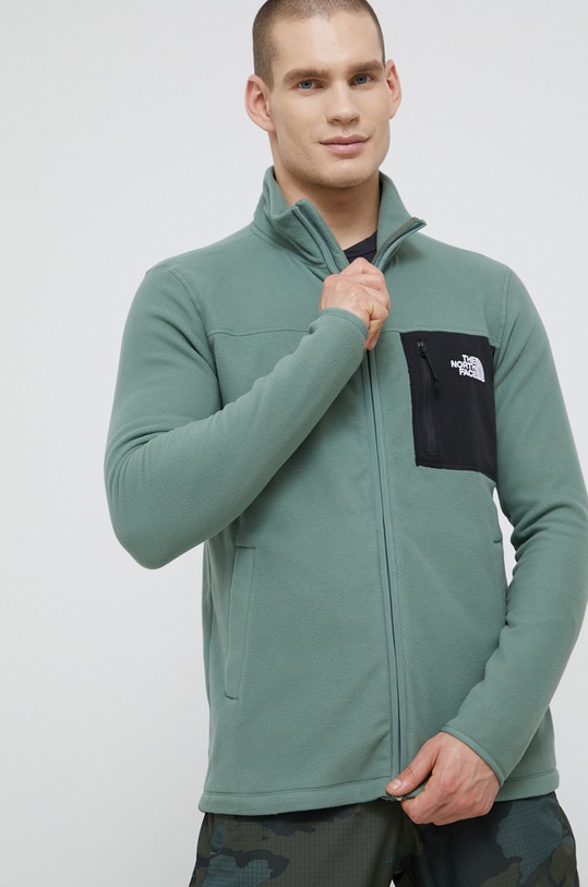 Μπλούζα The North Face M HOMESAFE FULL ZIP FLEECE πράσινο NF0A55HLV1T1