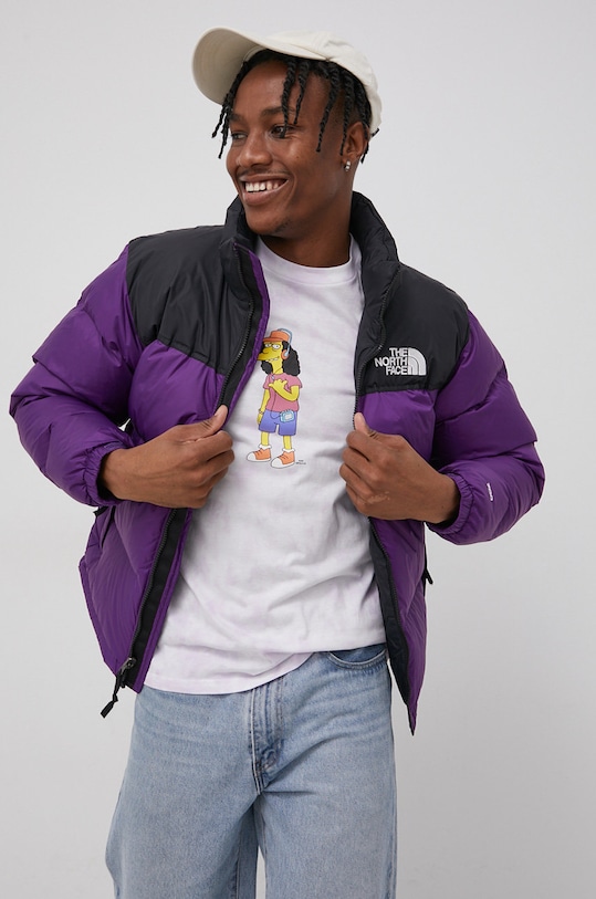 Páperová bunda The North Face zateplené fialová NF0A3C8DJC01