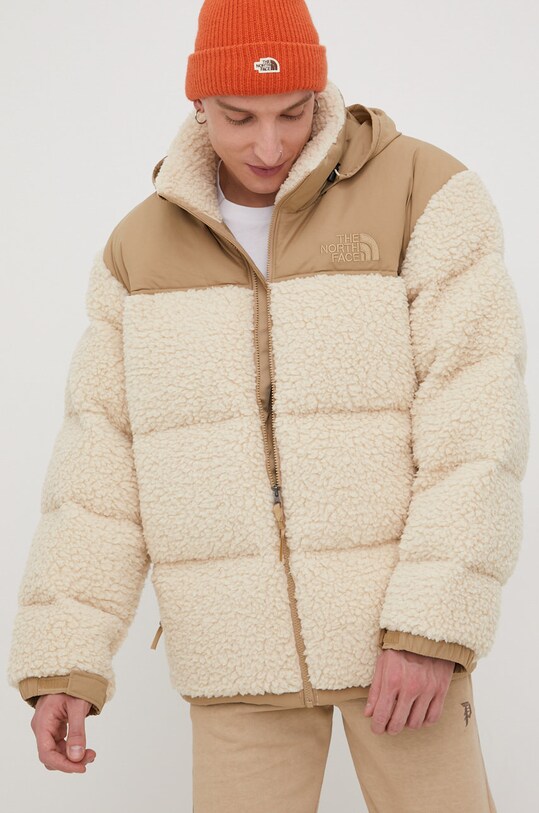 The North Face kurtka puchowa SHERPA NUPTSE JACKET pozostałe beżowy NF0A5A8411G1
