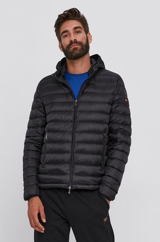 Péřová bunda Paul&Shark bez podšívky černá C0P2008