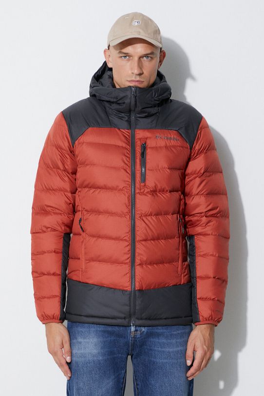 Columbia down jacket M Autumn Park Down Hoode Planet friendly red 1930241