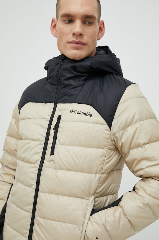 Μπουφάν με επένδυση από πούπουλα Columbia M Autumn Park Down Hoode μπεζ 1930241