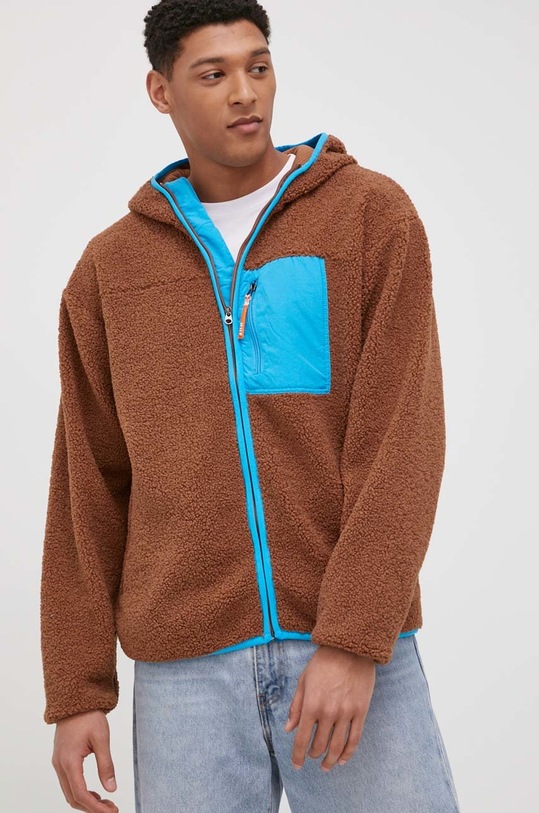 HUF geaca cu captuseala maro jk00326