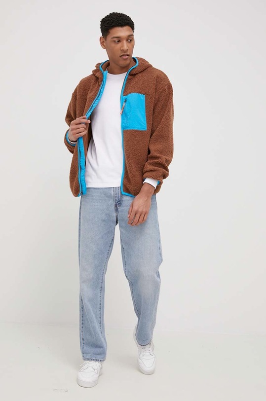 HUF rövid kabát jk00326 barna AW21