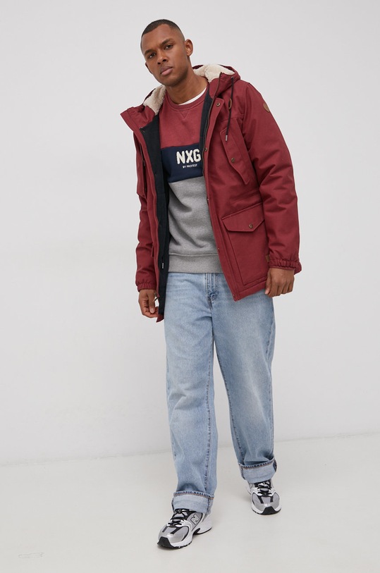 Quiksilver Parka EQYJK03762 bordowy AW21