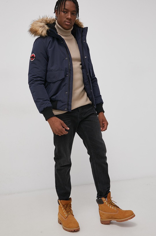 Bunda Superdry M5011113A.L6T tmavomodrá AW21