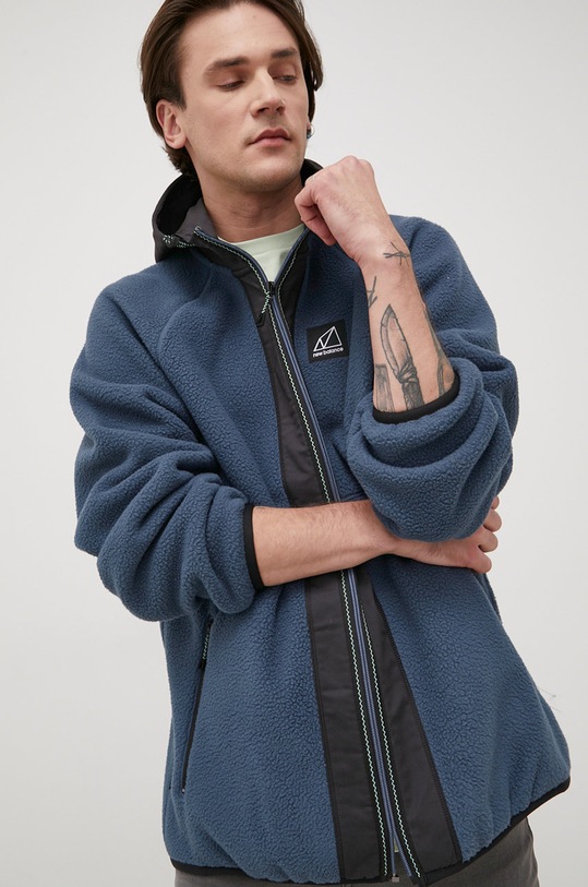 Bunda New Balance oversize modrá MJ13506DOG