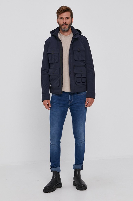 Bunda Sisley 2LAM53DG9.06U tmavomodrá AW21