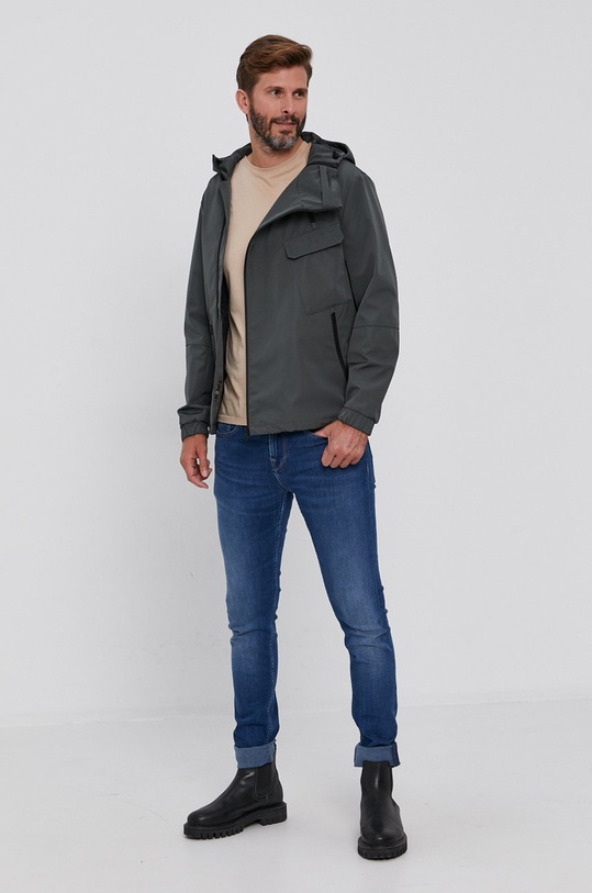 Sisley Kurtka 2M5H53DH9.902 zielony AW21