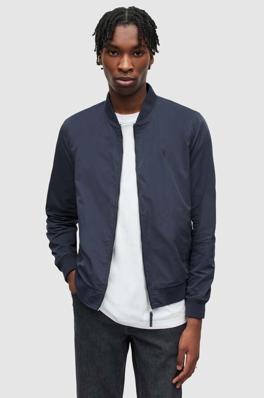 AllSaints kurtka bomber BASSETT BOMBER nieocieplane niebieski MJ006R