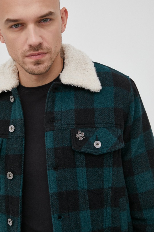 Vlněná bunda Deus Ex Machina DMW2061220 zelená