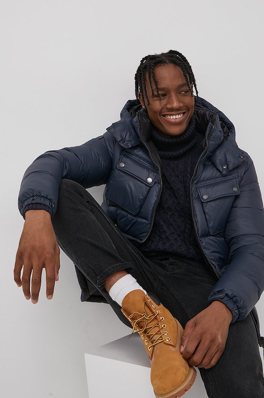 Páperová bunda Superdry zateplené tmavomodrá M5011208A.98T