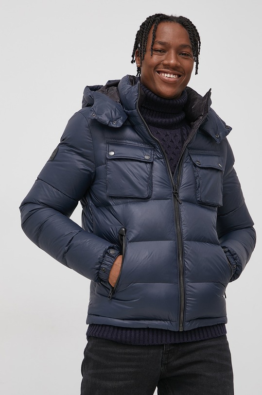 Páperová bunda Superdry tmavomodrá M5011208A.98T