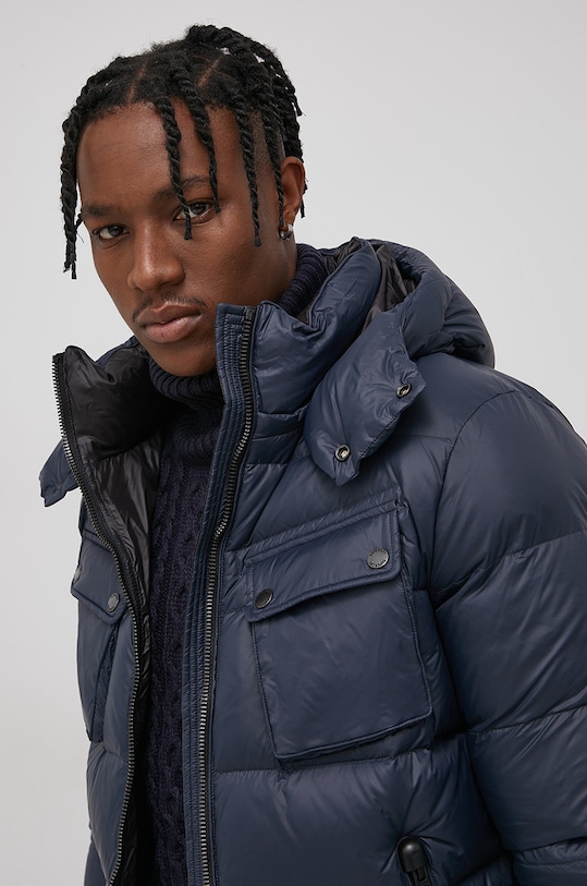 Páperová bunda Superdry M5011208A.98T tmavomodrá