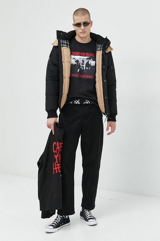 Superdry rövid kabát M5011216A.71H fekete AW21