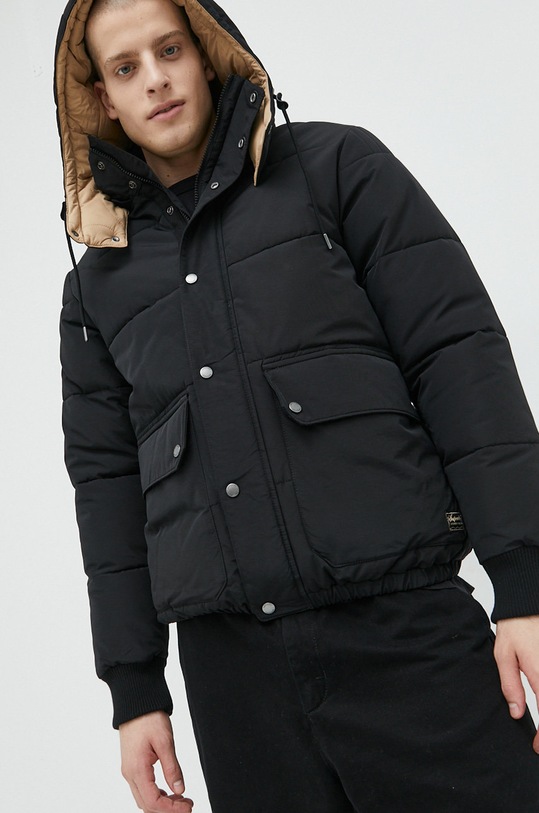 Superdry rövid kabát fekete M5011216A.71H