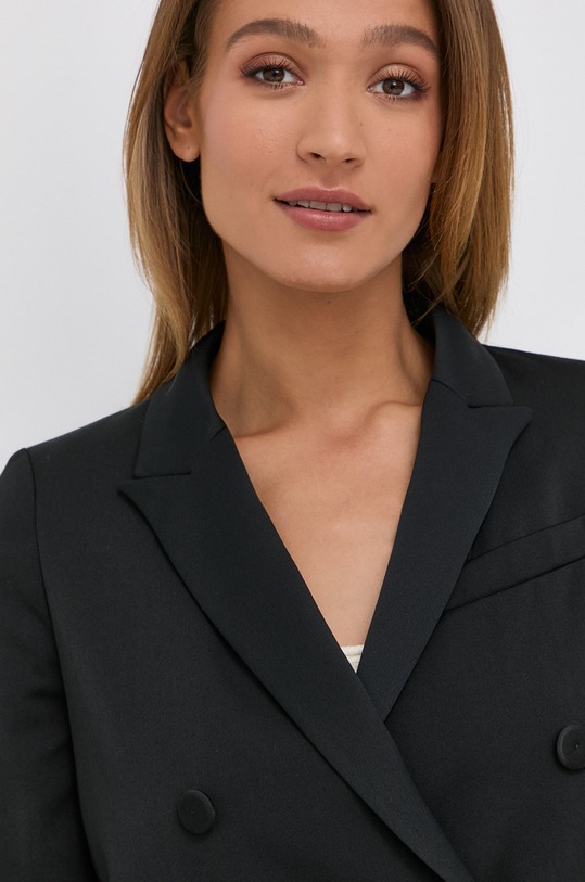 Twinset Marynarka z domieszką wełny czarny 212TT2191