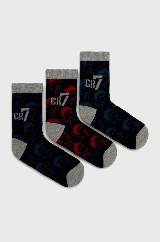 Dětské ponožky CR7 Cristiano Ronaldo (3-pack) dlouhé ponožky námořnická modř 8470.80.506