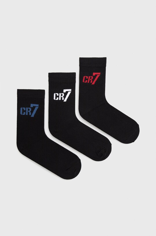 CR7 Cristiano Ronaldo gyerek zokni (3-pack) hosszúszárú zokni fekete 8470.80.444