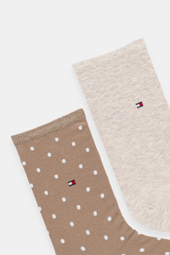 Ponožky Tommy Hilfiger 2-pack 100001493. béžová AW25
