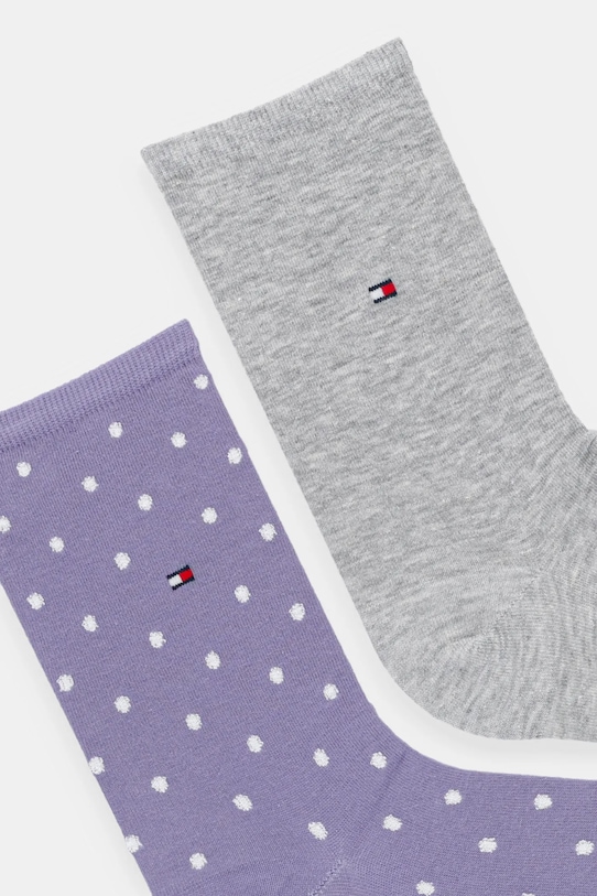Ponožky Tommy Hilfiger 2-pack 100001493. fialová AW25