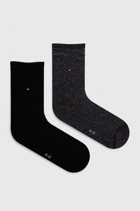Tommy Hilfiger skarpetki 2-pack wzorzyste czarny 100001493.