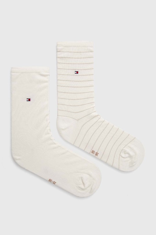 Tommy Hilfiger skarpetki 2-pack wzorzyste biały 100001494.