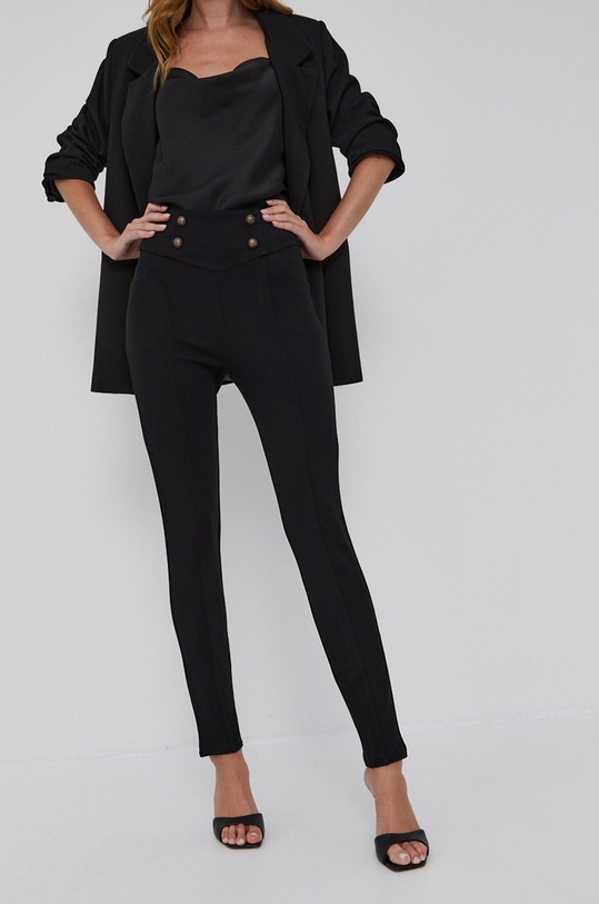 Guess Spodnie z elastanem czarny W1BB02.KATO2