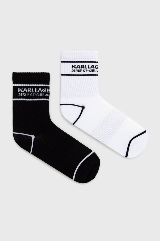 Κάλτσες Karl Lagerfeld ψηλές κάλτσες μαύρο 211W6005