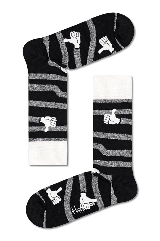 Ponožky Happy Socks Black And White (4-Pack) XBWH09.9100 vícebarevná