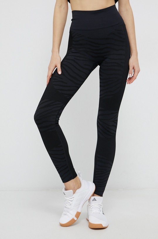 adidas by Stella McCartney Legginsy GU1637 wzorzyste czarny GU1637