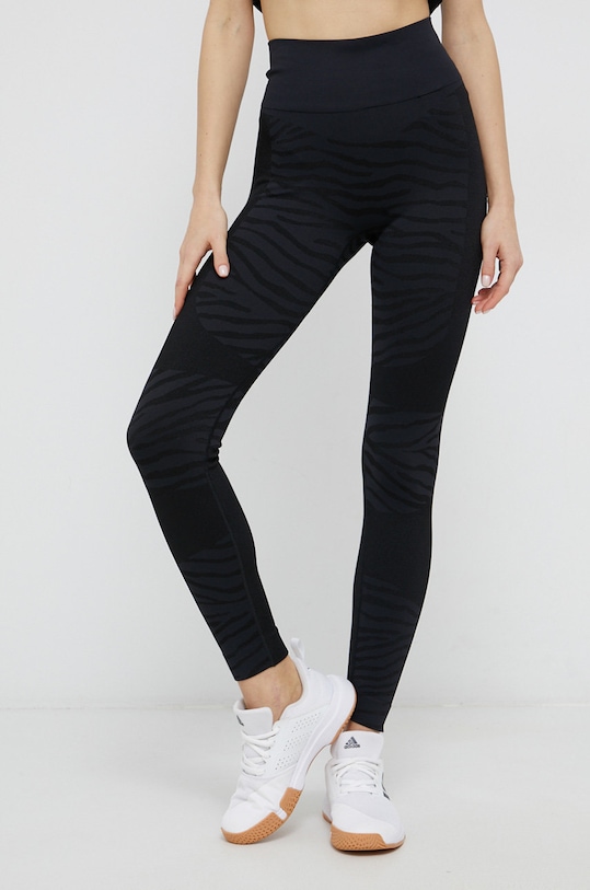 adidas by Stella McCartney Legginsy GU1637 wzorzyste czarny GU1637