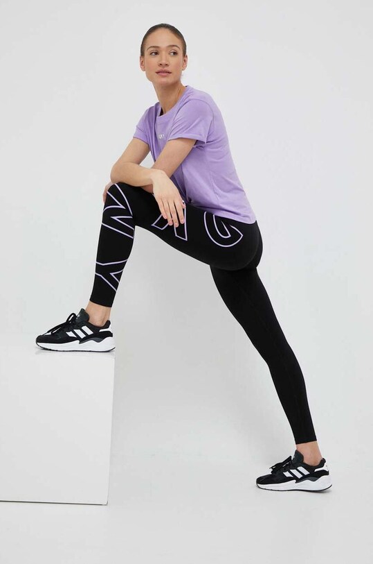 Dkny legginsy dzianina fioletowy DP1P1960