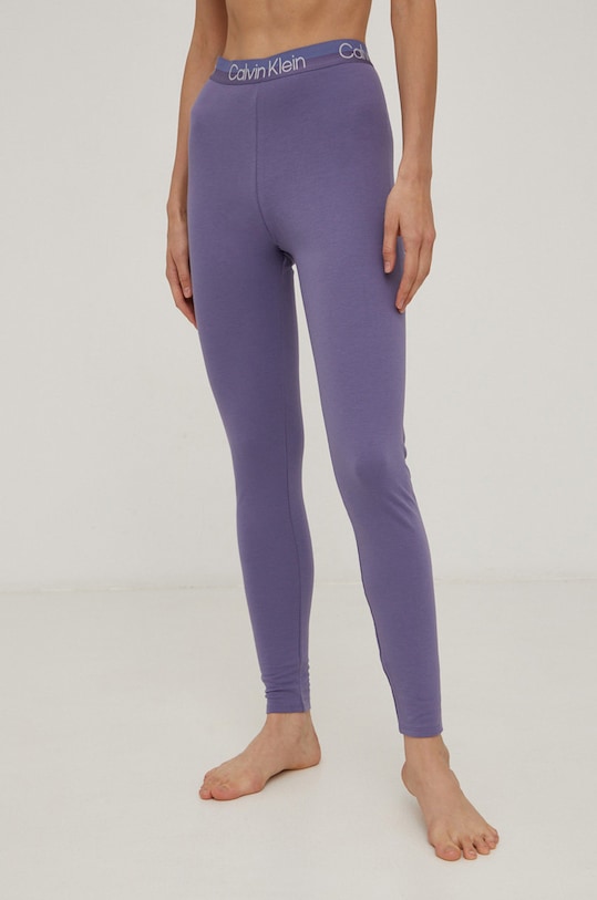 Calvin Klein Underwear Legginsy piżamowe z elastanem fioletowy 000QS6758E.4890