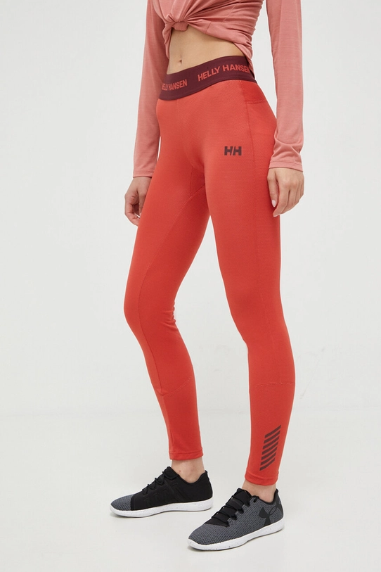 Helly Hansen legginsy funkcyjne Lifa Active Planet friendly czerwony 49394