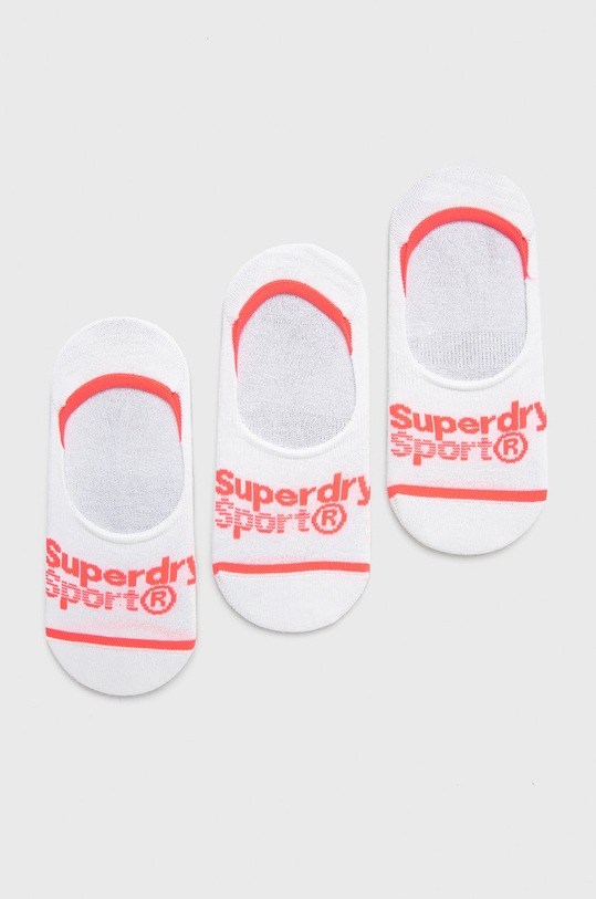 Ponožky Superdry (3-pack) krátké ponožky bílá WS400010A.01C