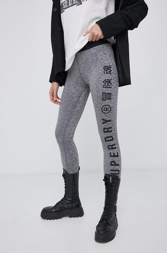 Superdry Legginsy WS310627A.07Q szary AW21