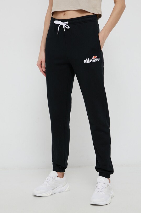 Hlače Ellesse Našitek črna SGK13459